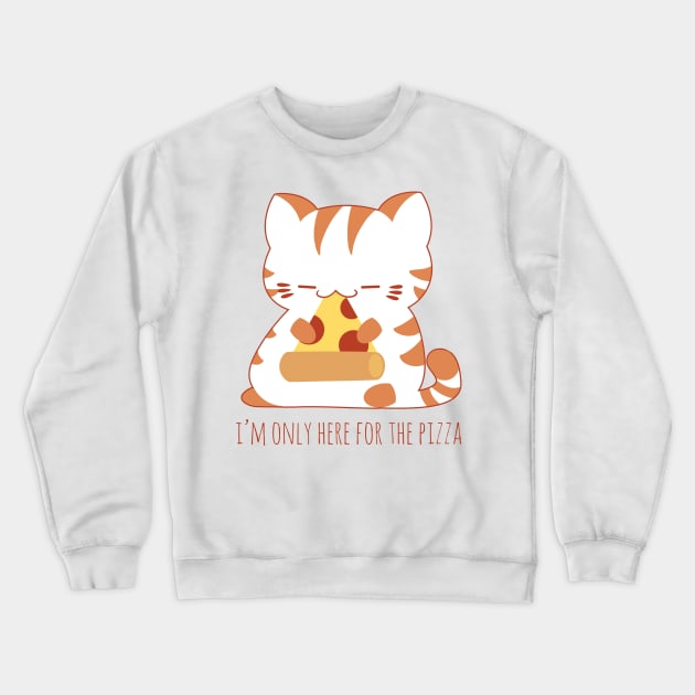 Pizza Cat of Truth Crewneck Sweatshirt by ChocolateRaisinFury